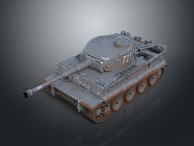 Modern Tank Tiger Tank Military Vehicle 3d model