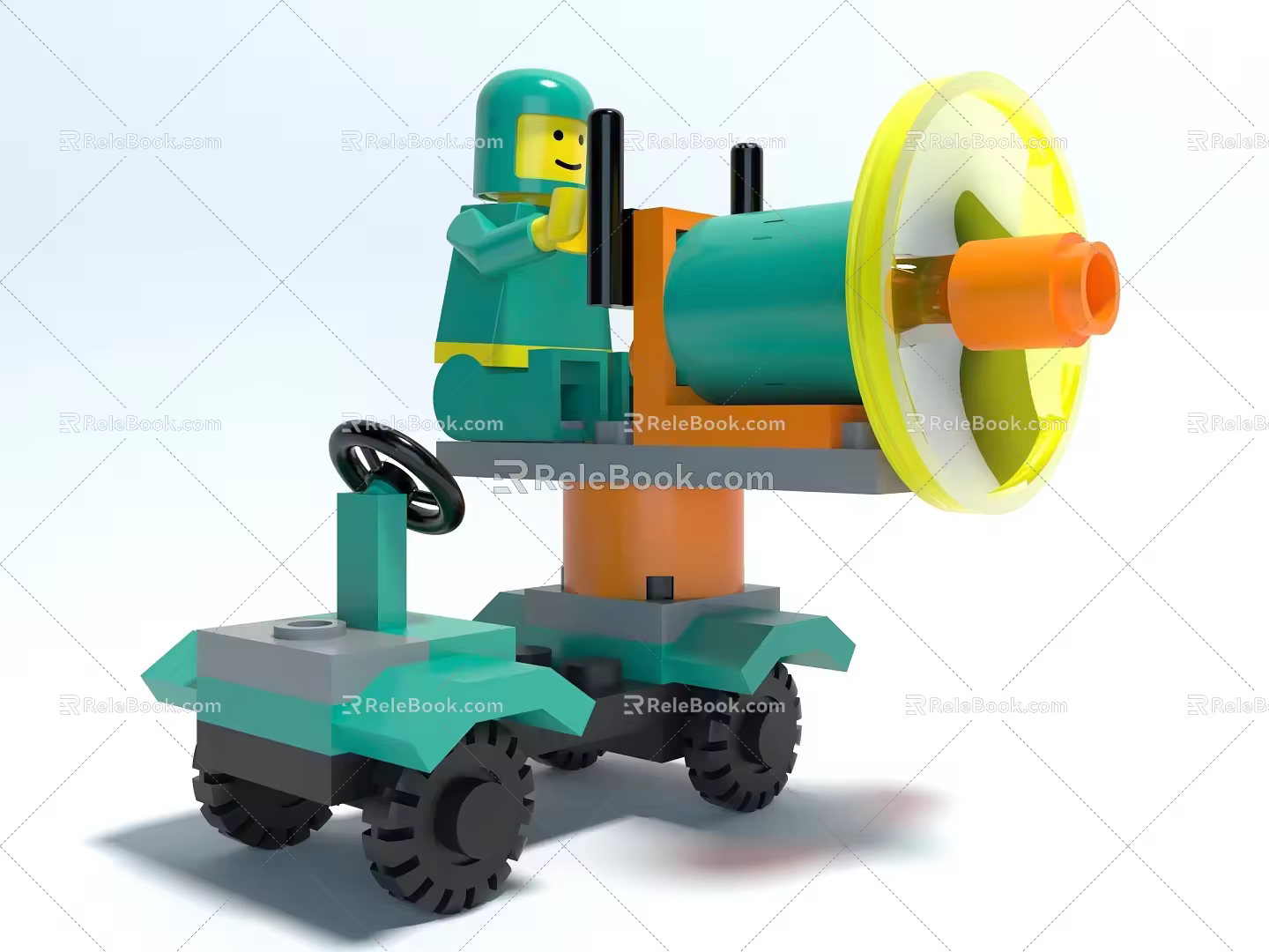 Style toy building blocks Lego decorative ornaments 3d model
