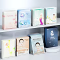 Diverse Cosmetic Facial Masks Collection with Different Packaging Designs and Skincare Styles