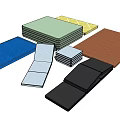 Sports Equipment Featuring Colorful Foldable Exercise Mats And Gym Floor Pads