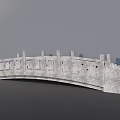 Traditional Ornate Stone Bridge With Intricate Carved Railings And Arched Design