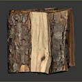Rustic Neatly Stacked Wooden Logs With Natural Texture And Warm Brown Tones