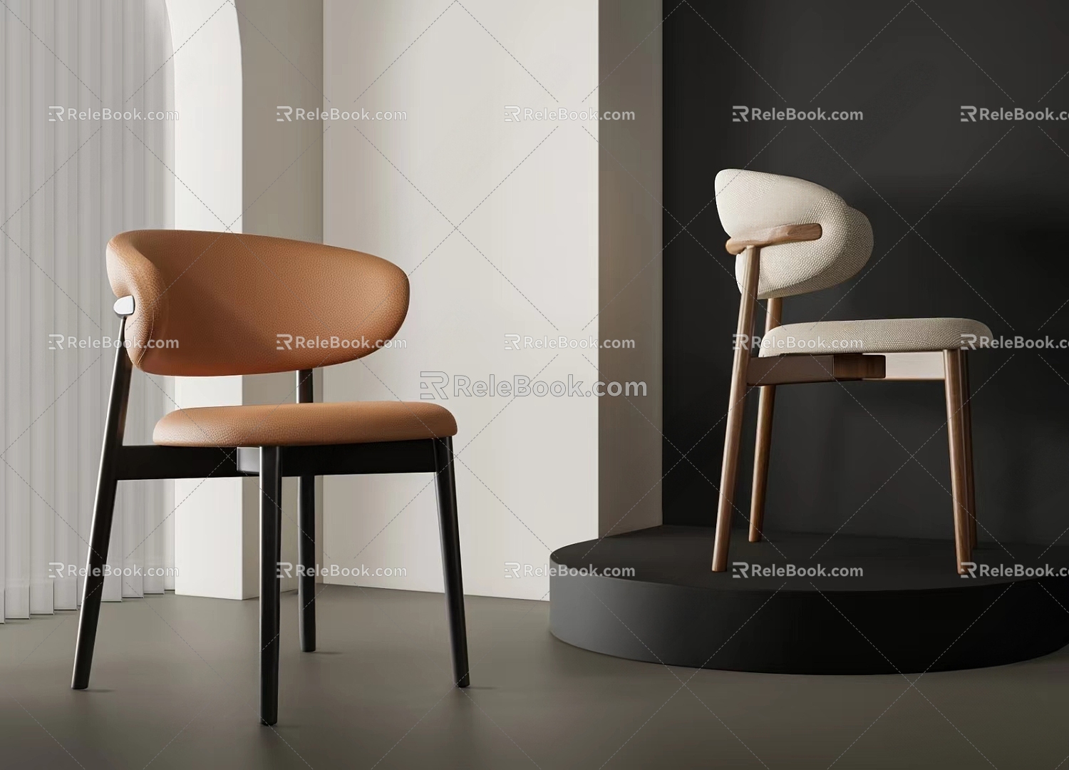 Dining Chair Single Chair 3d model