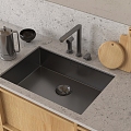 Modern sink vegetable basin embedded sink 3d model