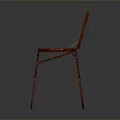 Red Wooden Folding Easel Stand for Digital Drawing Tablet and Art Tools