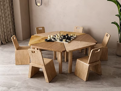 Modern Children's Tables and Chairs 3d model