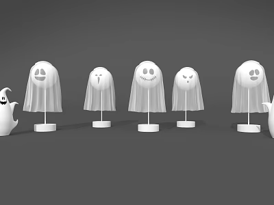 Modern Beauty Chen Halloween 3d model