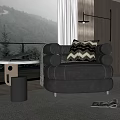 Modern single sofa 3d model