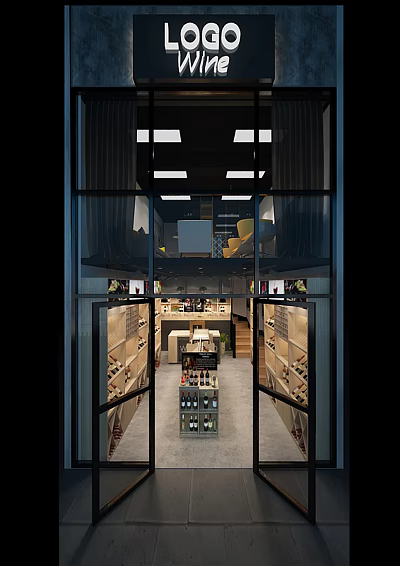 Industrial LOFT storefront 3d model