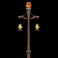 Modern street light owl 3d model