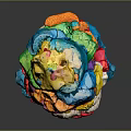Colorful Clay Pile Stacked With Multiple Bright Colors And Textured Surface On Dark Background