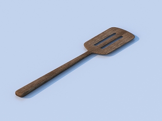 spatula wooden spatula tableware 3d model