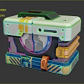 Modern Science Fiction Box Science Fiction Box Military Box Password Box 3d model