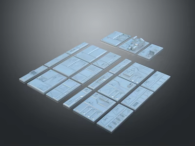 Steel Reinforced Steel Threaded Steel Building Reinforced Steel Plate Iron Plate Metal Plate Color Steel Plate Construction Site 3d model