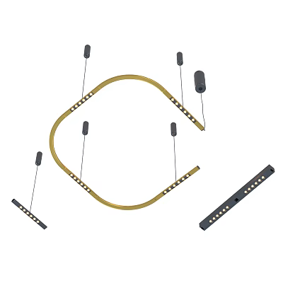 Modern chandelier Simple chandelier 3d model