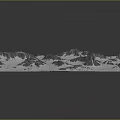 Snow Mountain Snow Rock Block Rock Block Rock Specimen Boulder Rock Stratum 3d model