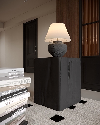 Side table lamp 3d model