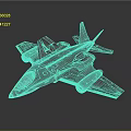 Gray 3D Rendered Fighter Jet Model With Sleek Design And Cockpit 3d model