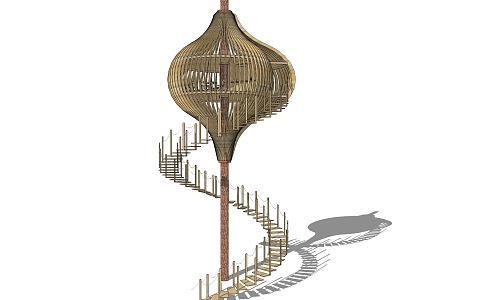 Modern Watchtower 3d model