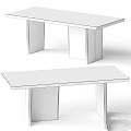 Long Wooden Table And Bench With Black Legs In Modern Design