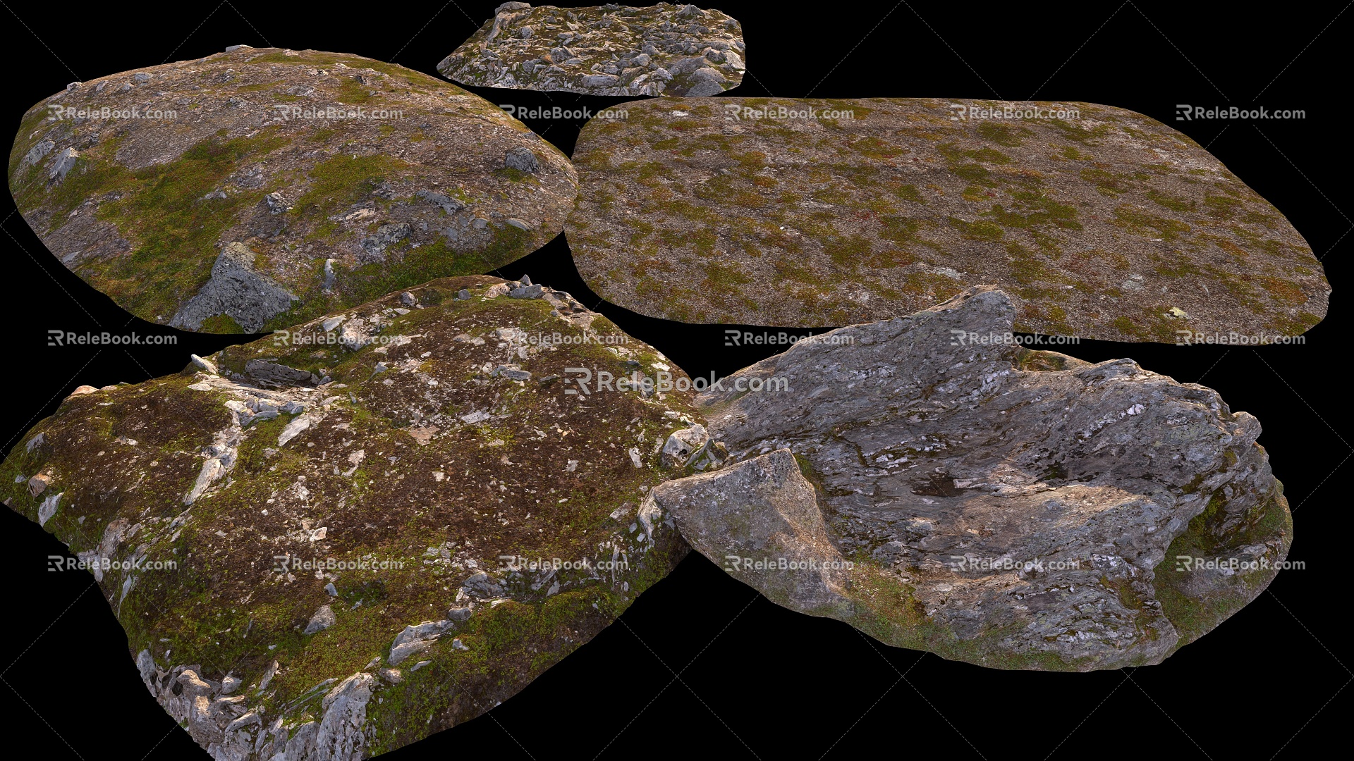 Rock pile 3d model