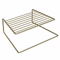Durable Gold Metal Kitchen Rack For Countertop Storage And Organization