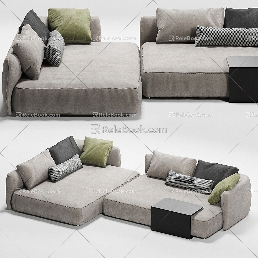 Corner sofa Double sofa 3d model