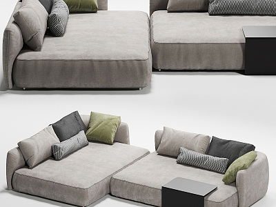 Corner sofa Double sofa 3d model