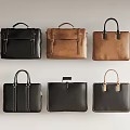 Classic Leather Handheld Bags In Black Brown Colors With Stylish Design Styles