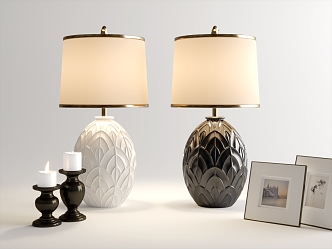 Light Luxury Table Lamp 3d model