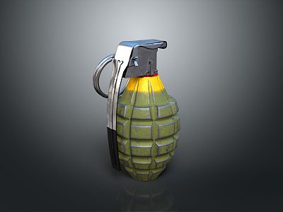 Grenade Gun Grenade Ammunition Military Grenade Smoke Bomb Science Fiction Grenade Throwing Weapon model