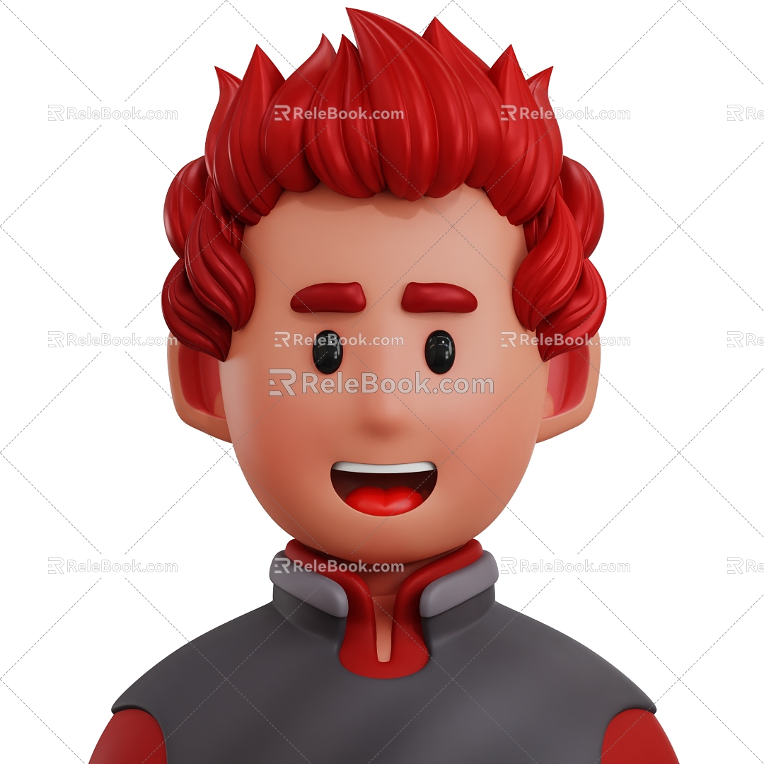 Modern Cartoon Characters Cartoon Avatar Cartoon Characters 3d model