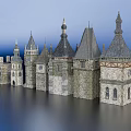 Ancient Architecture With Historic Towers Spires Stone Walls And Traditional Medieval Design