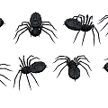 Modern Giant Spider Poisonous Spider Reptile Spider Octagonal Monster Insect Spider 3d model