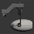 Modern Projection Monitoring Device With Mechanical Arm And White Body Structure