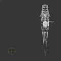 Red And Black Mechanical Spear Like Weapon With Futuristic Design Metallic Parts