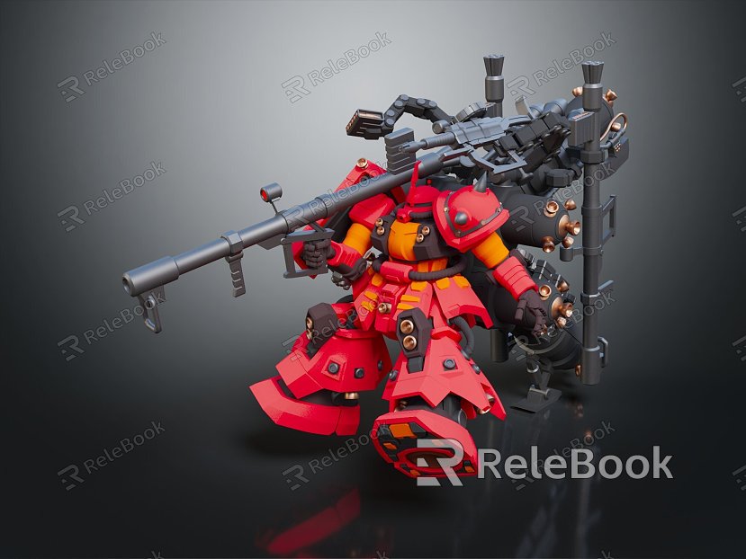 Modern Robot Mech Warrior Machine Battlearm Mechanical Battlearm Machine Warrior model