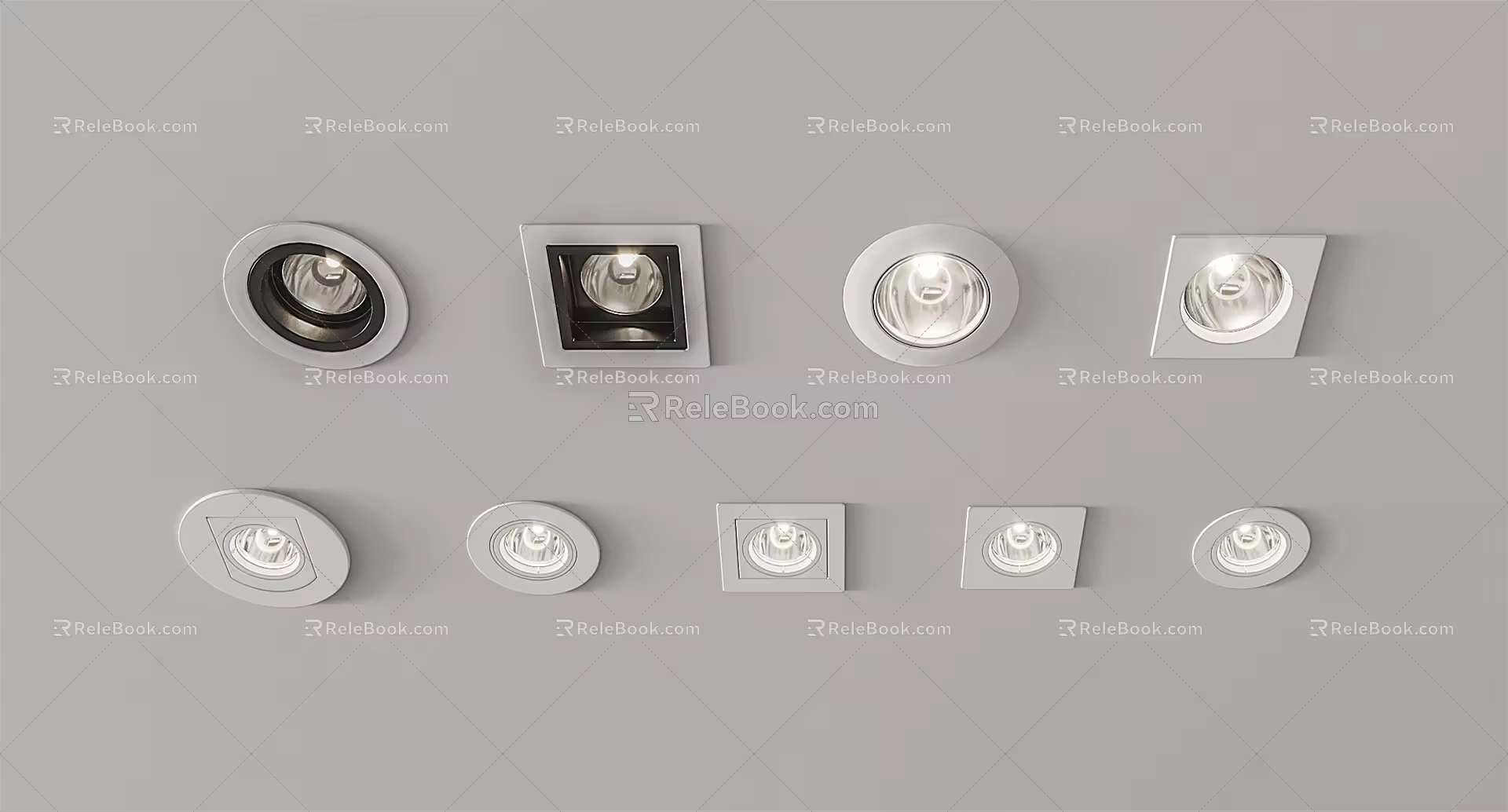 Modern Downlight Spotlight Track Light 3d model