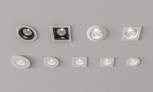 Modern Downlight Spotlight Track Light 3d model