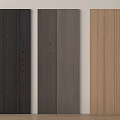 Dark Black Gray And Light Wood Wall Panels With Vertical Stripes For Interior Design