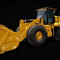 Large Yellow Wheel Loader Machinery With Heavy Duty Front Bucket And Construction Equipment