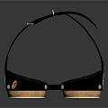 Steampunk Style Goggles With Intricate Brass Gears Green Lenses And Decorative Ornaments