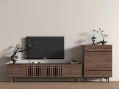 New Chinese TV Cabinet 3d model
