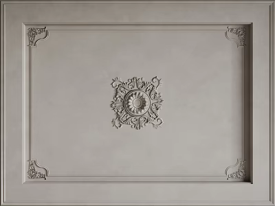 French Ceiling Bedroom Ceiling Guest Restaurant Ceiling Hall Away Ceiling 3d model