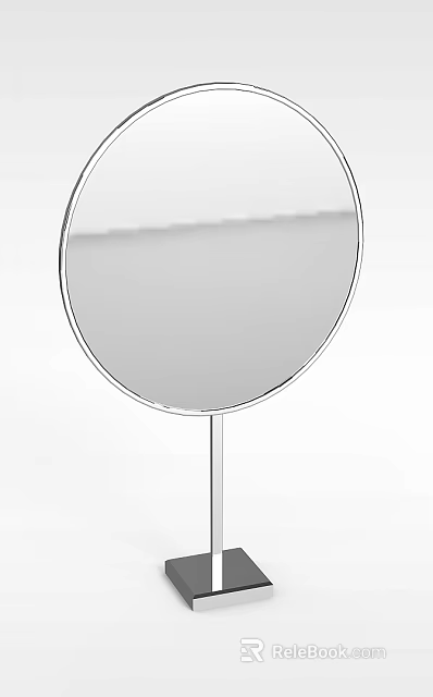 Technology Exhibition Hall Interactive Circular Display With Metal Stand And Modern Design 3d model 