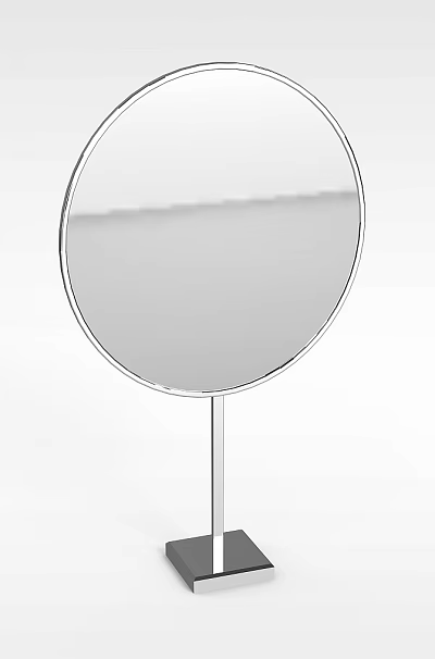 Technology Exhibition Hall Interactive Circular Display With Metal Stand And Modern Design 3d model