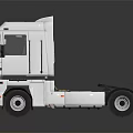 Silver Shiny Modern Truck Cab With Metallic Exterior And Reflective Surface