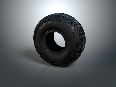 Modern Tire Wheel New Tire 3d model