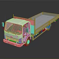 Modern White Flatbed Truck For Cargo Transport With Open Bed Design