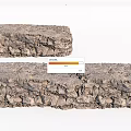 Decorative Natural Stone Wood Material With Rough Surface Texture For Interior Design 3d model